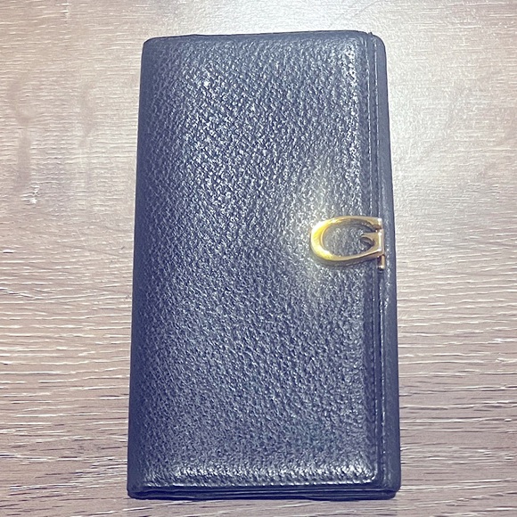 Vintage Gucci Long Wallet | Blue with Gold Hardware - Picture 1 of 11